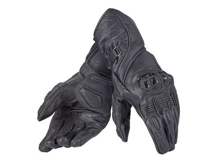 Dainese Veloce Motorbike Leather Gloves - Black (S, M, L & XL)