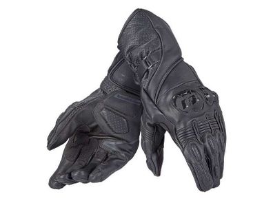 Dainese Veloce Motorbike Leather Gloves - Black (S, M, L & XL)