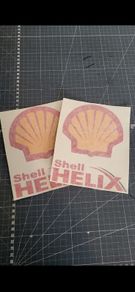 Shell stickers x 2