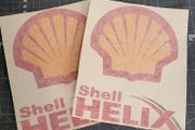 Shell stickers x 2