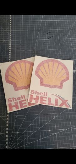 Shell stickers x 2