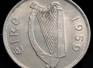 Ireland - 1959 - Half Crown - Horse - KM.16a - [2745]
