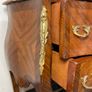 FLASH SALE! Was 450 now 375 !! Fabulous French Mahogany Bombe Commode, Chest of Drawers w. Marble Top Image 3