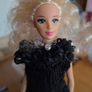 Barbie doll handemade dress and necklace Image 6