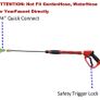 Tool Daily Deluxe Pressure Washer Gun, with Replacement Wand Extension, 5 Nozzle Tips, M22 Fitting, 40 Inch, 5000 PSI (FREE POSTAGE) Image 3