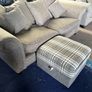 Grey 3+2 sofa set with footrest Image 7