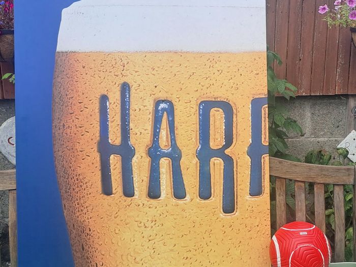 Large Harp Lager Sign