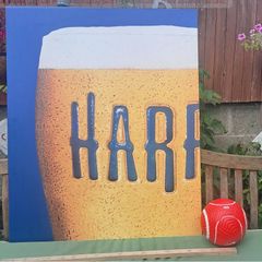 Large Harp Lager Sign