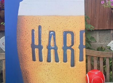 Large Harp Lager Sign