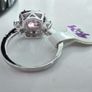 Ring - Pink & White Sapphire Crystal Gemstone Image 5