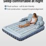 Blow Up Mattress King Size Inflatable Mattress with Headboard, 3 Mins Fast Inflation Air Bed, Air Mattress Double Blow Up Bed with Flocked Surface for Camping, Guest, Festivals, 203x152x23cm Image 4