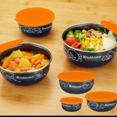 Rilakkuma Enamel Stocker 3 pc Set bowls