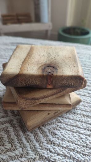 Wooden handmade coasters