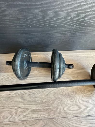 Cast Iron 50kg Barbell & Dumbbell Set