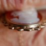 Vintage 9ct Gold 375 and Shell Cameo Brooch. 2,9g Image 9