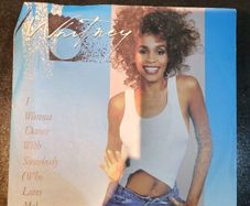 Whitney Houston I Wanna Dance With Somebody picture sleeve 7 inch vinyl