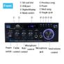 Home Power Amp Amplifier 2 Channel Bluetooth 5.0 Mini Hifi Digital Stereo Sound Amplifier Support FM USB SD Mic input AUX Image 2