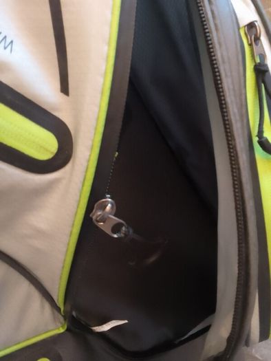 fastfold golf bag broken zip