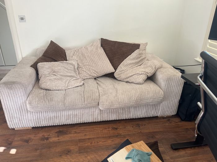 Cream sofa (low price as need it moved this week)