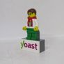 Lego Promotional Yoast Minifigure Special Limited Edition Super Rare Minifigure  Lego Promo Kit Figure YOAST On Magnet Holder Also With Scooter Very Rare   Little is known about these figures but one thing i do know is that they are rare and hard to find Image 7