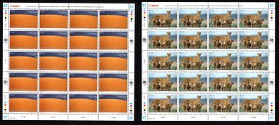 2005 United Nations (Vienna) Desert Landscape Commemorative Stamps Sheets Mint Never Hinged (MNH)