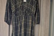 BNWT Khaki check dress