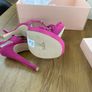 Brand new unworn bright pink high heel sandals UK6 Image 4