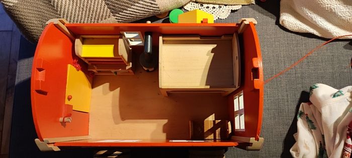 Goki wooden caravan toy
