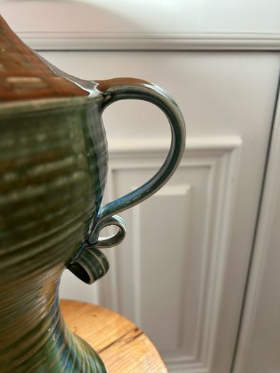 Studio Pottery Lamp and shade/ Stoneware Jackson