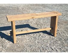 Rustic Wooden Bench Small KAS1389