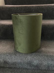 New Cylindrical Green Velvet Table Lamp Shade