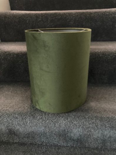 New Cylindrical Green Velvet Table Lamp Shade