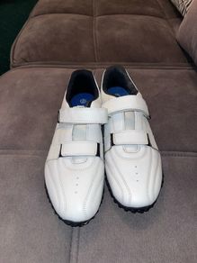 Lonsdale Fulham Leather Trainers White UK 10