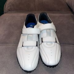 Lonsdale Fulham Leather Trainers White UK 10