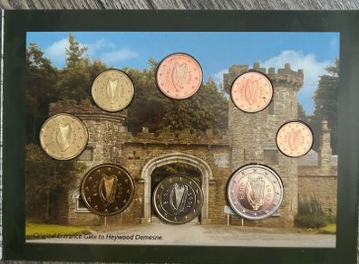 2005 Ireland Central Bank Uncirculated Coin Set Heywood Gardens, Co. Laois.