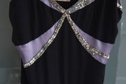 NOCTURNE 100% Silk Beaded Cocktail Dress Sz 12UK(Fit 10-12UK) - Rrp 695 (New)