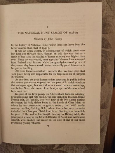 The Horseman's Year Book. Edited By Lt.col.w.e.lyon. 1950 First Edition Hardback In Good Condition. Plus Hunting,showing, And Chasing. By Sam Marsh. See Photos For Same.