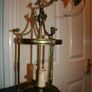 Antique Louis XVI Style Gilt Brass Lantern H-18" Image 4