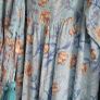 Unsigned sky blue floral floaty boho dress Sz L (Fit 12-14UK) Image 6