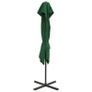 Cantilever Umbrella with Double Top 250x250 cm Green Image 3