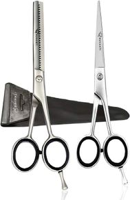Professional Hair Cutting Scissors Kit/Thinning Shears/Barber/Hair Scissors Tools Set 6.5" Premium Japanese Stainless Steel Texturing Scissor/Thinning Scissors/Barber Scissors for Men/Women