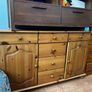 solid wood furniture desk table and chestdrawer Image 2