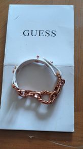 Guess Leather and Gold tone Bracelet