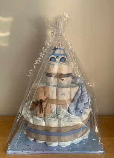 Premium Nappy Cakes for Baby shower gift or new parents.