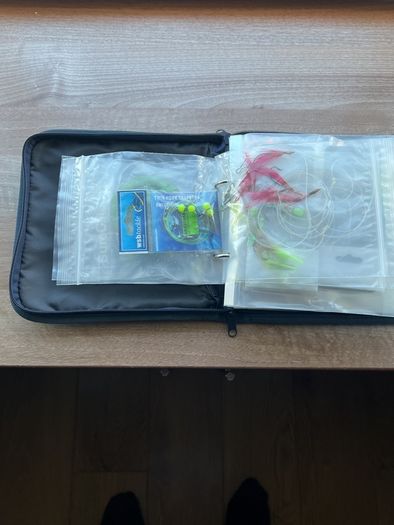 Loaded Abu Garcia Lure Wallet / Tackle Bag (With Lures, Jigs & Feathers)