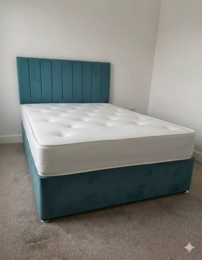 King size bed with mattress, all size of beds available