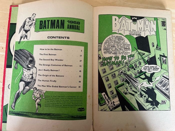 Batman Annual 1968 - rare with cover photo