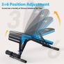 FREE EXPRESS SHIPPING Adjustable Weight Bench Incline Decline Flat Workout Bench 90 Degree Upright Home Training Sit up Gym Bench Image 3