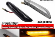 Dynamic Flowing LED Turn Signal Side Marker Light Blinker Lamp For BMW E90 E91 E92 E93 E60 E87 E82 E46