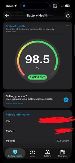 Electric Cars Battery Check SOH ( State of Health )